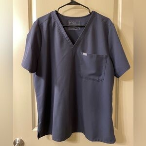 FIGS Quiet Navy Catarina Scrub Top